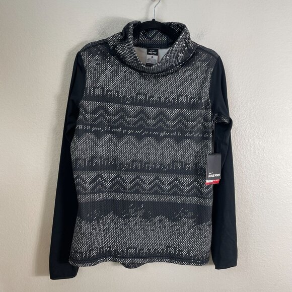 NEW $75 Nike Pro Womens XL Hyperwarm Dri-Fit Base Layer Top Athletic Shirt - Picture 2 of 10